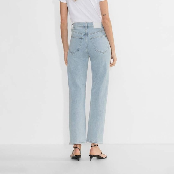 [W32]Denim Forum The Arlo Hi-rise Straight Jean 28L Classic Light Blue - Picture 3 of 12